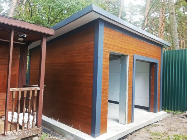 Сборный гараж из металлоконструкций и сэндвич-панелей ПАНЕЛЬ РУ